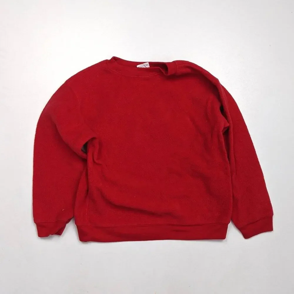 Vintage Y2K Disney Store Sweatshirt Girls Sz 6 Disney Red 101 Dalmatians Fleece